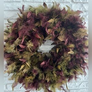Angel Wreaths Feather Wreath Festive NWT